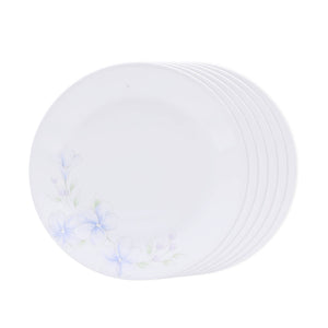 Corelle Lapinue1 26 cm Dinner Plate Pack Of 6 | For Family of 6 | Break & Chip Resistant | Lightweight & Durable | Microwave & Dishwasher Safe