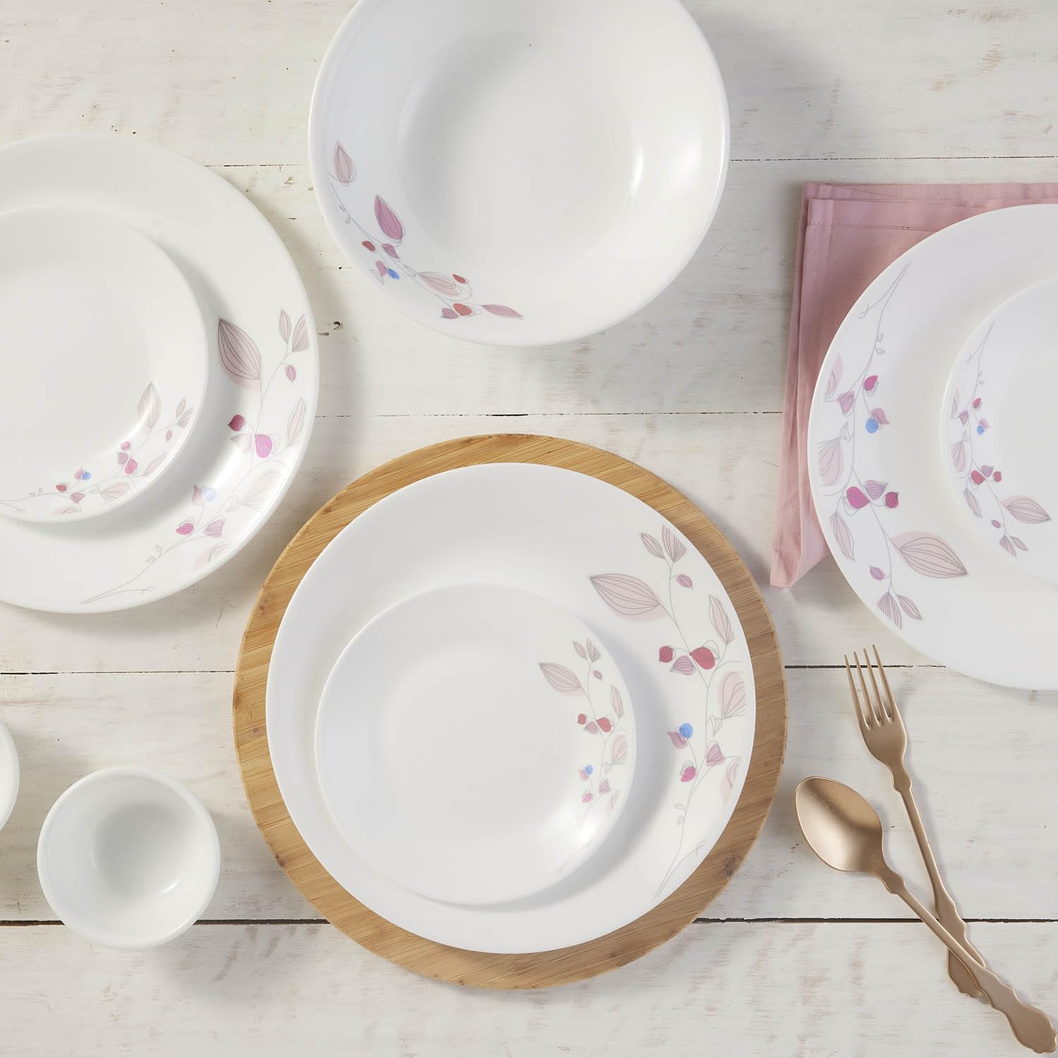 Corelle Pink Breeze1 26 cm Dinner Plate Pack Of For Family of