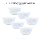 Corelle Lapinue1 177ml Katori / Ramekin Bowl Pack Of 6 | For Family of 6 | Lightweight & Durable | Microwave & Dishwasher Safe