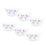 Corelle Pink Breeze1 177ml Katori / Ramekin Bowl Pack Of 6 | Break & Chip Resistant | Lightweight & Durable | Microwave & Dishwasher Safe