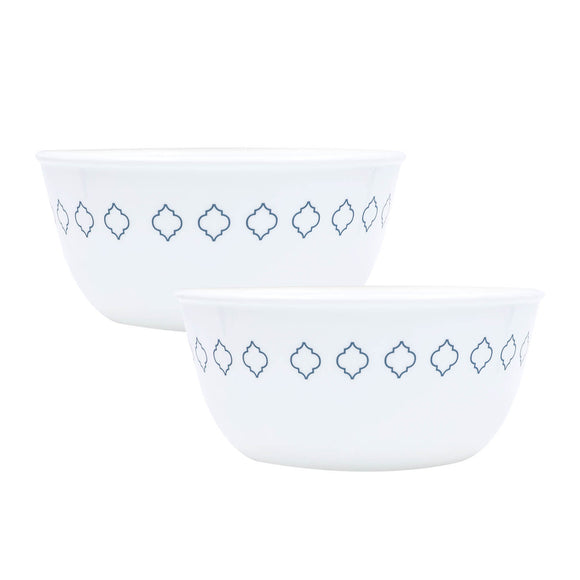 Corelle Denham 828ml Curry / Noodle Bowl Pack Of 2 | Break & Chip Resistant | Lightweight & Durable | Microwave & Dishwasher Safe