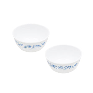 Corelle Skyline Bay Garden 828ml Curry / Noodle Bowl Pack Of 2 | Break & Chip Resistant | Lightweight & Durable | Microwave & Dishwasher Safe