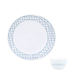 Corelle Denham Bachelor Set (K) - 4 Pcs | For Family of 2 | Break & Chip Resistant | Lightweight & Durable | Microwave & Dishwasher Safe