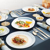 Corelle Denham Bachelor Set (VDB) - 4 Pcs | For Family of 2 |Break & Chip Resistant | Lightweight & Durable | Microwave & Dishwasher Safe