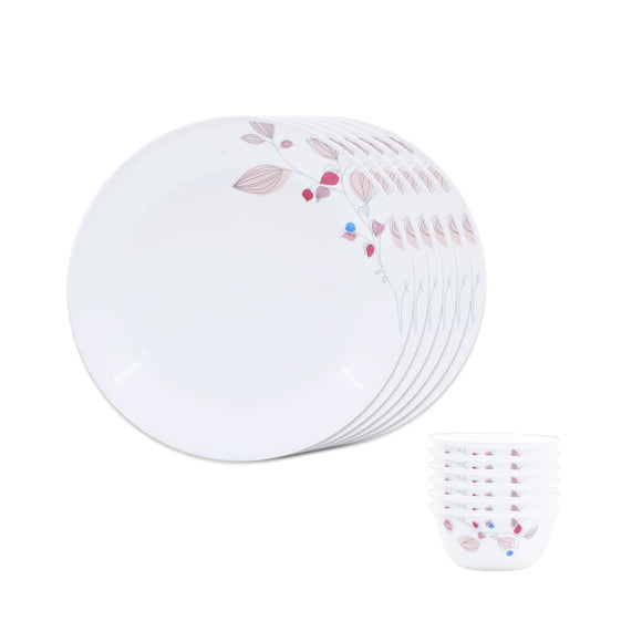 Corelle Livingware Round Pink Breeze1 12 Pcs Breakfast Set (K)