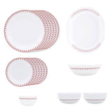 Corelle Livingware Round Scarlet Clover 21 Pcs Dinner Set