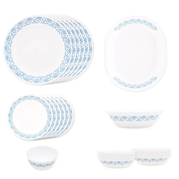 Corelle Livingware Round Skyline Bay Garden 21 Pcs Dinner Set
