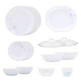 Corelle Lapinue1 - 30 Pcs Dinner Set | For Family of 6| Break & Chip Resistant | Lightweight & Durable | Microwave & Dishwasher Safe