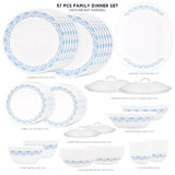 Corelle Livingware Round Skyline Bay Garden 57 Pcs Dinner Set