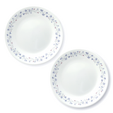 CORELLE LILAC BLUSH 17CM Small Rounded Plate for Snacking & Dining | Pack of 2| Vitrelle Triple Layer Glass| Lightweight |1-year warranty on chips, breaks & scratches