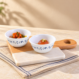 CORELLE Lillac Blush 177 ML Small Katori-Pack of 2| For serving Dal/Curd/Desserts/Dips | Ramekin Bowl |Vitrelle Triple Layer Glass| Lightweight |1-year warranty on chips, breaks & scratches