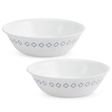 CORELLE DENHAM 950 ML Mixing & Serving Multipurpose bowl| Pack of 2 | Ideal for Dal/Curry/Sambhar/Biryani/Chicken/Rice | Vitrelle Triple Layer Glass| Lightweight |1-year warranty on chips, breaks & scratches