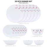 Corelle Livingware Round Pink Breeze1 20 Pcs Dinner Set