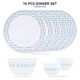 Corelle Livingware Round Denham 14 Pcs Dinner Set