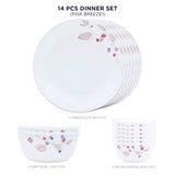 Corelle Livingware Round Pink Breeze1 14 Pcs Dinner Set