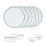 Corelle Livingware Round Spring Blossom Mint 14 Pcs Dinner Set