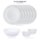 Corelle Livingware Round Lilac Blush 14 Pcs Dinner Set