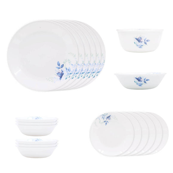 Corelle Livingware Round Blue Floral 20 Pcs Dinner Set