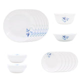 Corelle Livingware Round Blue Floral 20 Pcs Dinner Set