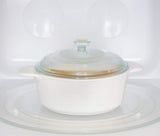 Corningware 1.25Ltr Covered Casserole - Winter Frost White - Just White