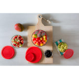 Pyrex-2Cup/473ml Round with plastic Red lid