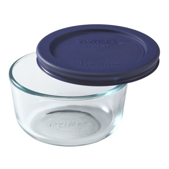 Pyrex-1 CUP/250ml Storage With Blue Lid