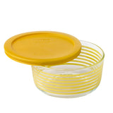 Pyrex Simply Store Butterscotch Lane 4 Cup 950mL with Butterscotch Plastic Cover (2 Container Set)