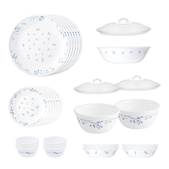 Corelle Livingware Round Provincial Blue 30 Pcs Dinner Set