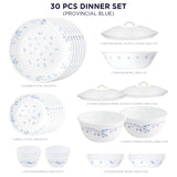 Corelle Livingware Round Provincial Blue 30 Pcs Dinner Set
