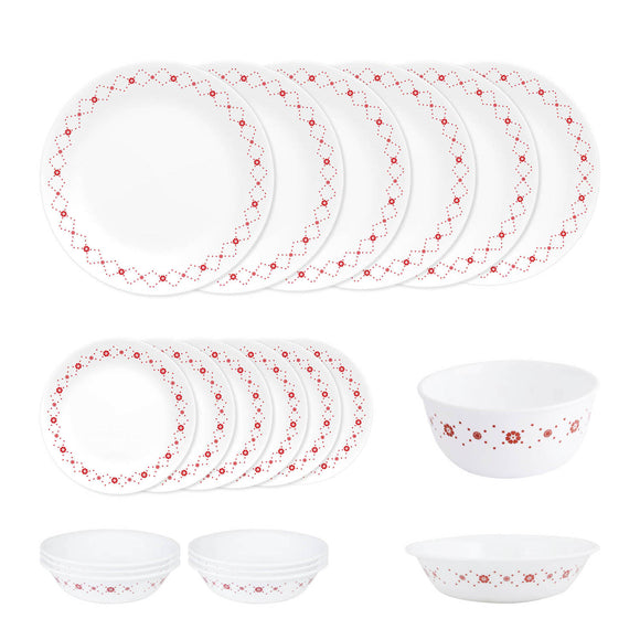 Corelle Livingware Round Crown 20 Pcs Dinner Set