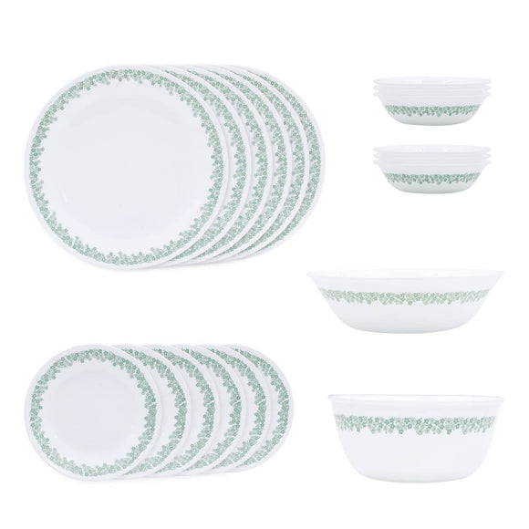Corelle Livingware Round Spring Blossom Mint 20 Pcs Dinner Set