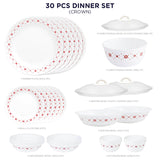 Corelle Livingware Round Crown 30 Pcs Dinner Set