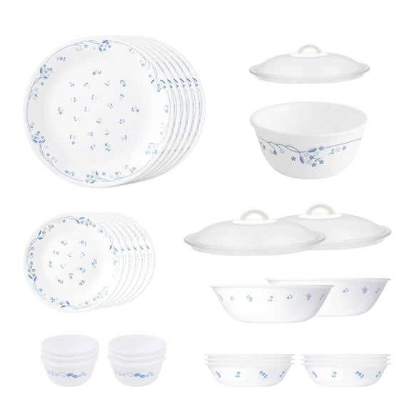 Corelle Livingware Round Provincial Blue 30 Pcs Dinner Set