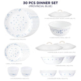 Corelle Livingware Round Provincial Blue 30 Pcs Dinner Set
