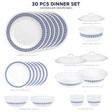 Corelle Livingware Round Wheeler Diamond 30 Pcs Dinner Set