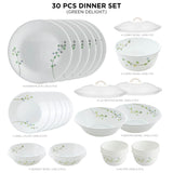 Corelle Livingware Round Green Delight 30 Pcs Dinner Set