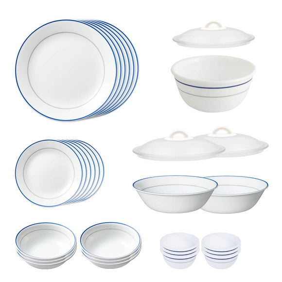 Corelle Livingware Round Double Ring 30 Pcs Dinner Set