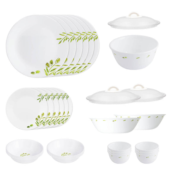 Corelle Livingware Round Olive Garden 30 Pcs Dinner Set