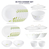 Corelle Livingware Round Olive Garden 30 Pcs Dinner Set