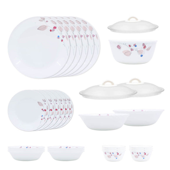 Corelle Livingware Round Pink Breeze1 30 Pcs Dinner Set