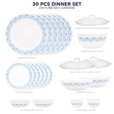 Corelle Livingware Round Skyline Bay Garden 30 Pcs Dinner Set