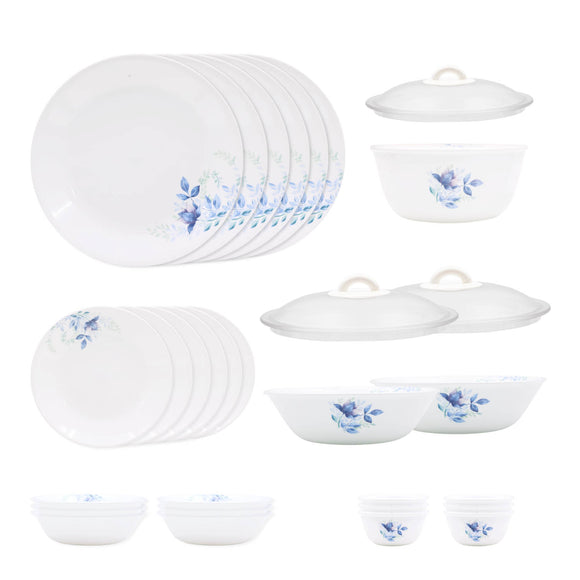 Corelle Livingware Round Blue Floral 30 Pcs Dinner Set