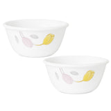 CORELLE ELEGANCE  177 ML Small Katori-Pack of 2| For serving Dal/Curd/Desserts/Dips| Ramekin Bowl | Vitrelle Triple Layer Glass| Lightweight |1-year warranty on chips, breaks & scratches| Microwave & Dishwasher Safe| Stackable and Non-porous surface
