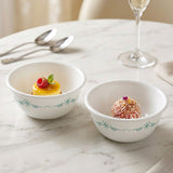CORELLE ENGLISH GARDEN 177 ML Small Katori-Pack of 2| For serving Dal/Curd/Desserts/Dips| Ramekin Bowl | Vitrelle Triple Layer Glass| Lightweight |1-year warranty on chips, breaks & scratches