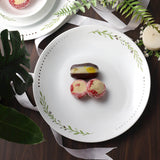 CORELLE HERBS 296 ML Vegetable Bowl for Serving Curry/Gravy/Dessert | Pack of 2|  Vitrelle Triple Layer Glass| Lightweight |1-year warranty on chips, breaks & scratches| Microwave & Dishwasher Safe| Stackable and Non-porous surface