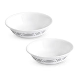 CORELLE MODENA  296 ML Vegetable Bowl| Pack of 2| For Serving Curry/Gravy/Dessert | Vitrelle Triple Layer Glass| Lightweight |1-year warranty on chips, breaks & scratches