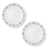 CORELLE MODENA 17CM Small Rounded Plate for Snacking & Dining | Vitrelle Triple Layer Glass| Lightweight |1-year warranty on chips, breaks & scratches