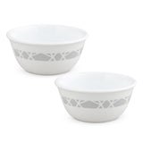 CORELLE MODENA 177 ML Small Katori-Pack of 2| For serving Dal/Curd/Desserts/Dips| Ramekin Bowl |Vitrelle Triple Layer Glass| Lightweight |1-year warranty on chips, breaks & scratches