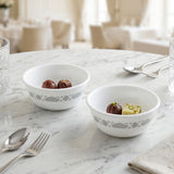 CORELLE MODENA 177 ML Small Katori-Pack of 2| For serving Dal/Curd/Desserts/Dips| Ramekin Bowl |Vitrelle Triple Layer Glass| Lightweight |1-year warranty on chips, breaks & scratches