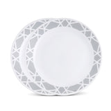 CORELLE MODENA 26 CM Dinner Plate | Pack of 2 | Dinnerware & Serving Plate| Vitrelle Triple Layer Glass| Lightweight |1-year warranty on chips, breaks & scratches